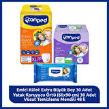 Canped emici külot Kulot Extra Buyuk Boy Hasta Bakım Seti