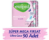 Molped Ultra Anatomik Hijyenik Ped Gece 30 lu x 3 Adet
