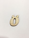 2,5cm Ahşap Harf ve Rakamlar - Ö