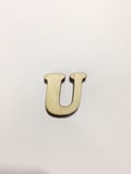 2,5cm Ahşap Harf ve Rakamlar - U