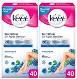 Veet Hassas Ciltler İçin Ağda Bandı 40 lı x 2 Adet