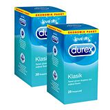 Durex Klasik Kondom 20 li x 2 Adet