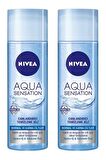 Nivea Aqua Sensation Karma ve Normal Cilt için Canlandırıcı Hydra IQ&Salatalık Özlü Yüz Temizleme Jeli 2x200 ml 