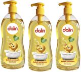 Dalin Göz Yakmayan Çiçek Özlü Yenidoğan Uyumlu Saç ve Vücut Şampuanı 3x700 ml