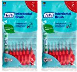 Tepe İnterdental Brush Arayüz Fırçası Kırmızı 0.5 mm 8 li x 2 Adet