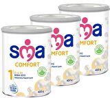 SMA Comfort 1 Prebiyotik Bebek Sütü 3 x 400 gr