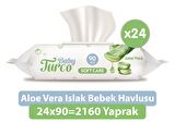 Baby Turco Softcare Aloe Vera Islak Bebek Havlusu 90 x 24 Adet