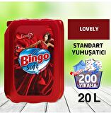 Bingo Soft Lovely Konsantre 50 Yıkama Yumuşatıcı 5 lt 4'lü