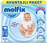 Molfix 3 Numara Midi 3x108'li Bel Bantlı Bez