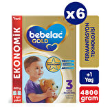 Bebelac Gold 3 Devam Sütü 800 gr x 6 Adet