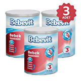 Bebevit 3 Bebek Devam Sütü 400 gr x 3 Adet