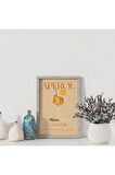 Dekoratif Çerçevesiz Poster Minimalist Aperol Kokteyl İllüstrasyonu