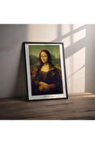 Dekoratif Çerçevesiz Poster Mona Lisa Leonardo Da Vinci