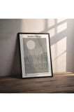Dekoratif Çerçevesiz Poster Modern Design Çizgi  Soyut Çerçevesiz Tablo
