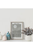 Dekoratif Çerçevesiz Poster Modern Design Çizgi  Soyut Çerçevesiz Tablo