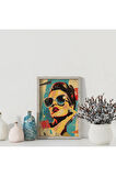Dekoratif Çerçevesiz Poster Pop Art Kadın Çerçevesiz Tablo