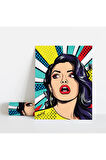 Dekoratif Çerçevesiz Poster Pop Art Women Çerçevesiz Tablo