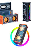 Yüksek Ses Kaliteli Kablosuz 5.0 Bluetooth Hoparlör RGB Işıklı