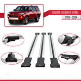 Toyota 4Runner (N280) 2010-2024 Arası ile Uyumlu FLY Model Ara Atkı Tavan Barı Gri 3 Adet