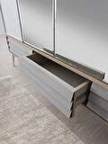 Asil 4 Kapaklı Aynalı Elbise Dolabı Gardrop 180x51x200cm