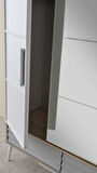 Asil 4 Kapaklı Aynalı Elbise Dolabı Gardrop 180x51x200cm