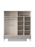 Asil 4 Kapaklı Aynalı Elbise Dolabı Gardrop 180x51x200cm