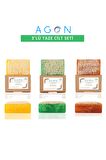 %100 El Yapımı Kabak Lifli Doğal Argan, Ballı Süt ve Limon Sabunlu Taze Cilt Seti