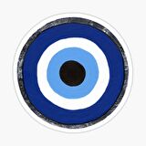 18cm Nazar Boncuğu Sticker Araba Duvar  Yapıştırma Etiket FF3