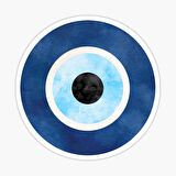 18cm Nazar Boncuğu Sticker Araba Duvar  Yapıştırma Etiket Mf23