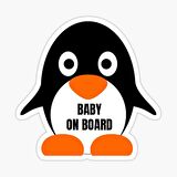 Arabada bebek var Baby On Board Sticker Yapıştırma 19CM md16