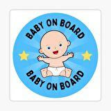 Baby On Board Arabada bebek var Araç Sticker Etiket 19CM md16