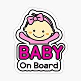 Baby On Board Arabada bebek var Oto Sticker Etiket 19CM md10