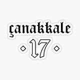 ÇANAKKALE Sticker Etiket Yapıştırma 18CM
