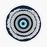 Nazar Boncuğu Sticker Araba 18cm Yapıştırma Etiket MD8