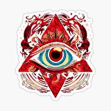 Nazar Boncuğu Sticker Araba 18cm Yapıştırma Etiket MD210