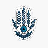 Nazar Boncuğu Yapıştırma Etiket Sticker Duvar 18cm Md17