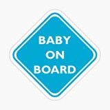 Uyarı Arabada Bebek Var Sticker oto Etiket 18cm MD16