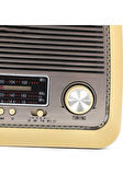 RT-301 Fenerli Nostaljik Müzik Kutusu USB Sd Aux  Bluetooth Fm Radyo MP3 Çalar