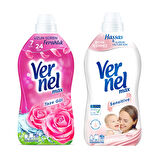 Vernel Max Kons.Çam.Yumuşatıcı 1440 ml Taze Gül ve Sensitive 2 li