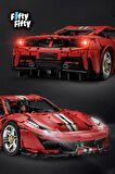 Cada Italian Red Supercar -C61042W (3187 Parça) Uzaktan Kumandalı Oyuncak Yapım Seti