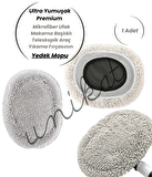 Ultra Yumuşak Premium Mikrofiber Ufak Makarna Başlıklı Teleskopik Araç Yıkama Fırçasının Yedek Mopu 