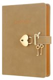 Victoria's Journals Hush Kilitli Not Defteri 160 Yaprak Çizgili Bej 1335 13x18Cm