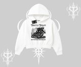 Kapşonlu Crop Sweatshirt Throttle Therapy No Brakes Just Freedom
