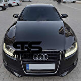 Audi A5 2007 - 2016 modeller ve arası Yarasa Ayna Kapağı Piano Black Abs Plastik Batman