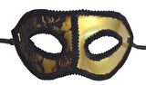 MASKE YARIM DANTEL GOLD