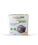SteelPro 2870CV FFP2 NR Aktif Karbonlu Konik Maske (10 Adet-Kutu)