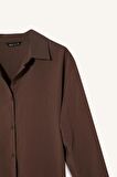 Oversize Geniş Kalıp Basic Düz Uzun Kollu Gömlek