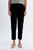 DeFacto Siyah Jogger Pantolon Lastikli Bel Bağcıklı Basic Düz Paça D2573AX24AUBK81