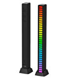 Sese Duyarlı RGB Müzik Ritim Ekolayzır 32 LED Işık Çubuğu!