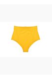 Sarı Süper Yüksek Bel Bikini Altı